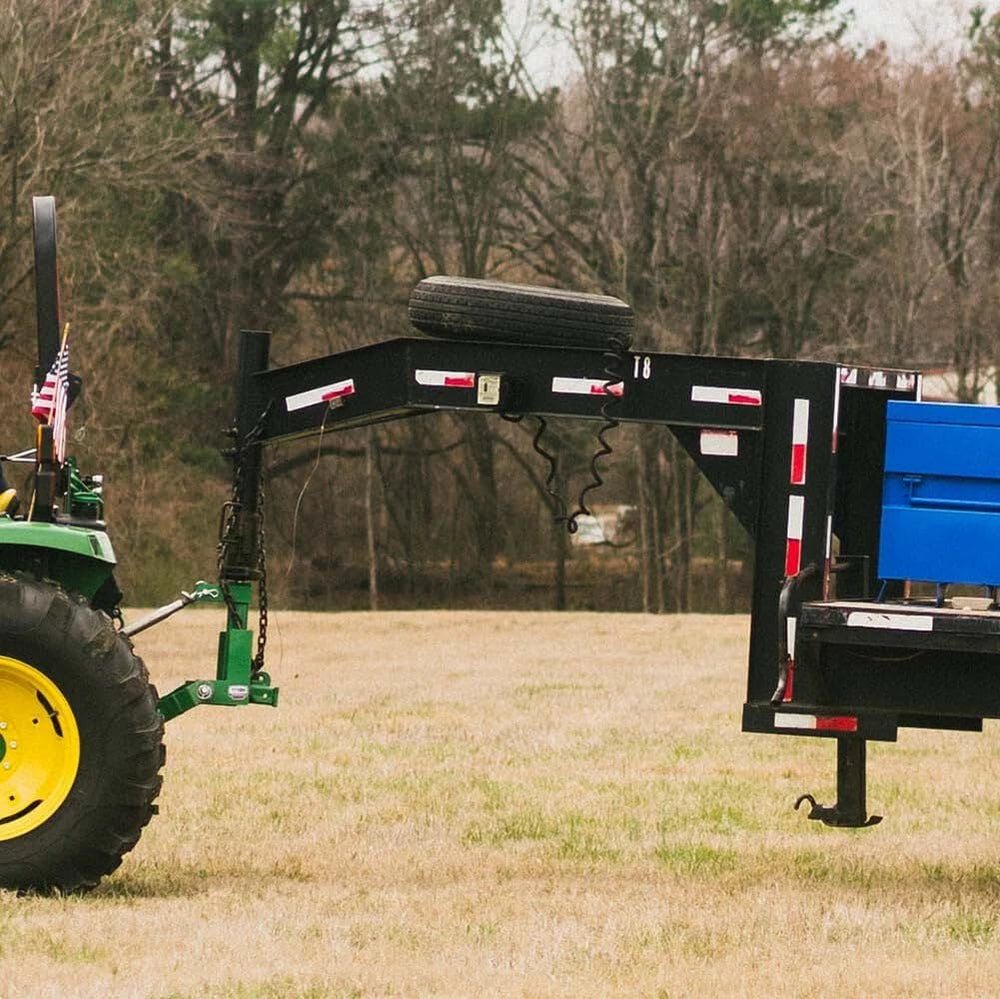 Titan Attachments Standard Series 3 Point Charcoal Tractor Drawbar with Suitc...