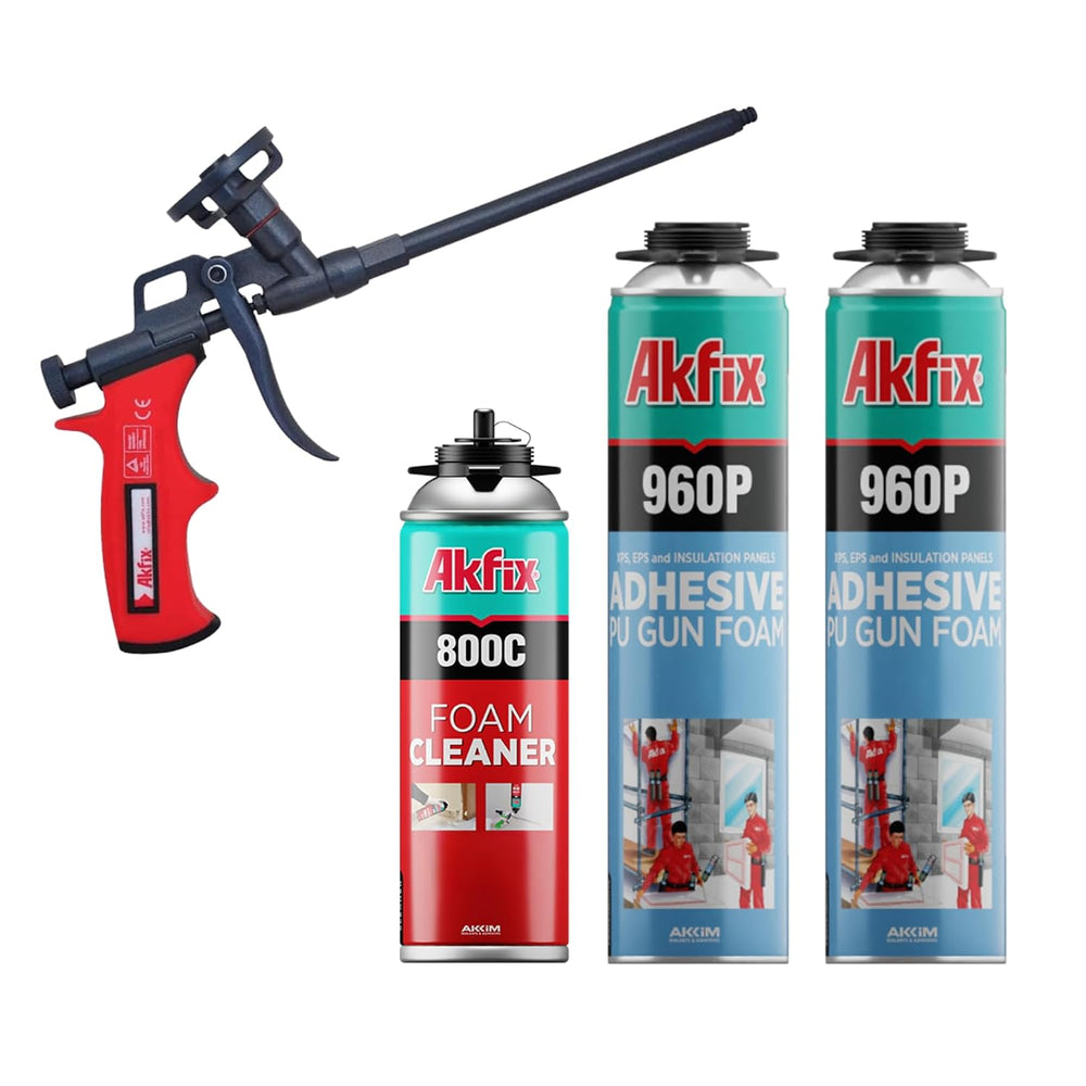 Akfix 960P Foam Board Adhesive with Strong Bonding (2x24 Oz) | Construction A...