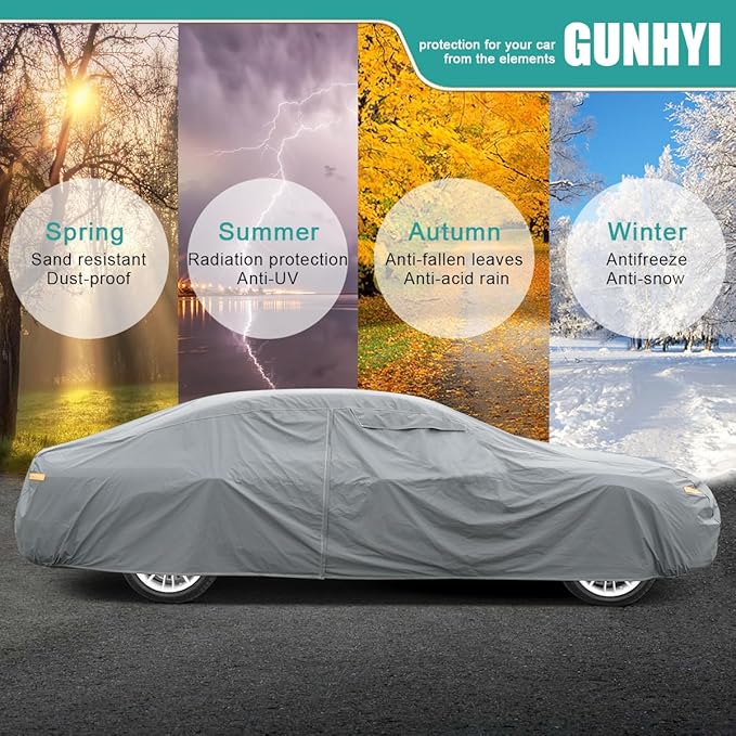 Premium Car Cover Custom Fit GMC Yukon, not fit Yukon XL, 16 Layers Heavy Duty
