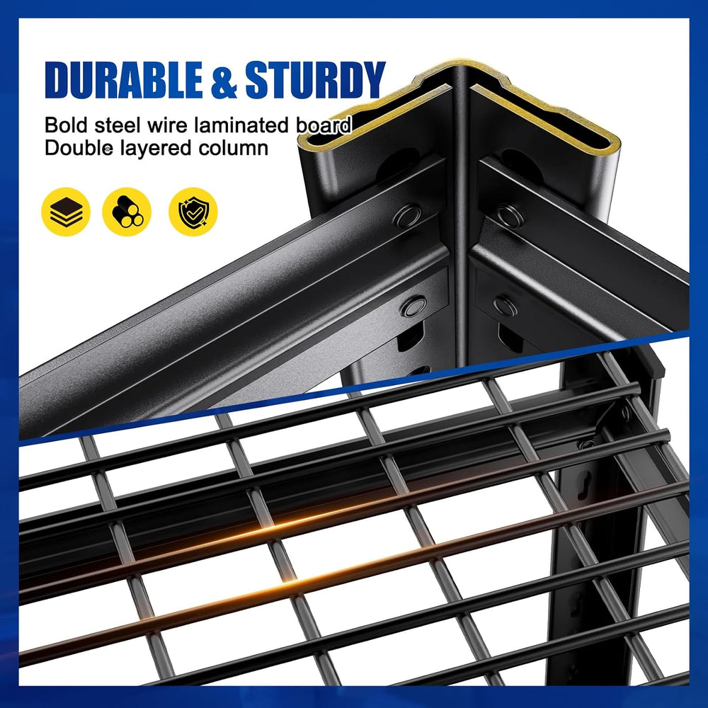 71.2" H-35.4" W Garage Shelving Heavy Duty Storage Shelves, Adjusta...