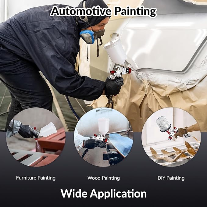 YUZES HVLP Spray Gun Plus Kit
