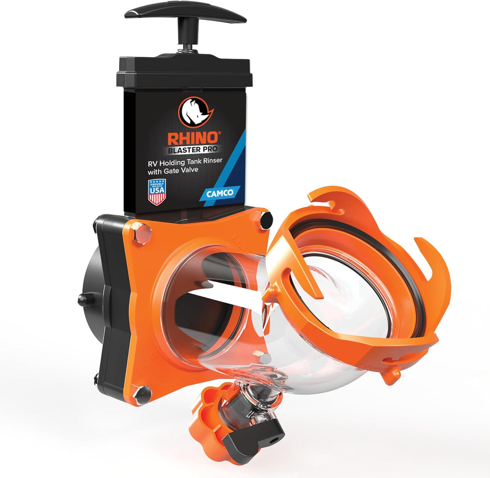 Camco RhinoBlaster RV Tank Rinser w/Gate Valve - Made in the USA