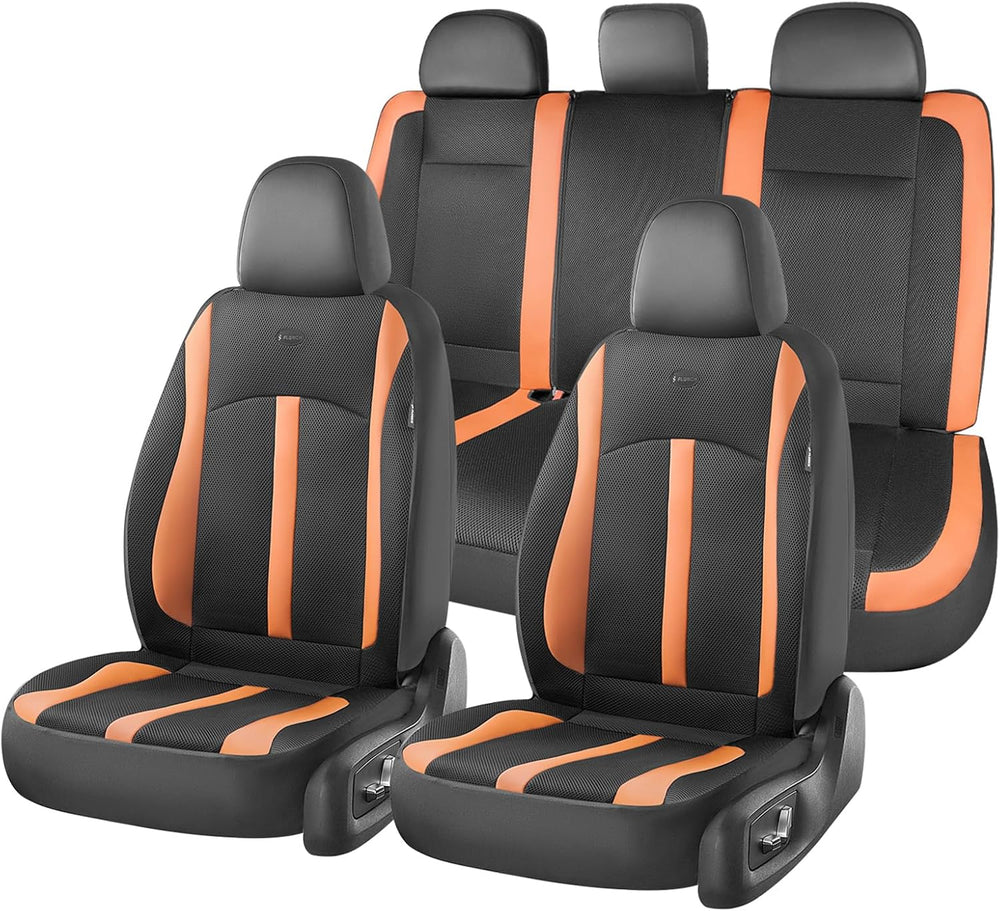 Car Seat Covers, Breathable Mesh Automotive Seat Cover Full Sets, Front Seat ...