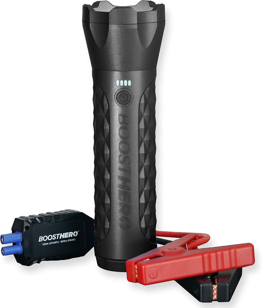 BoostHero Portable Car Battery Jump Starter, 000mAh Power Bank, LED Flashlight