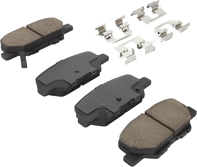 Premium Semi-Metallic Rear Brake Pads Compatible