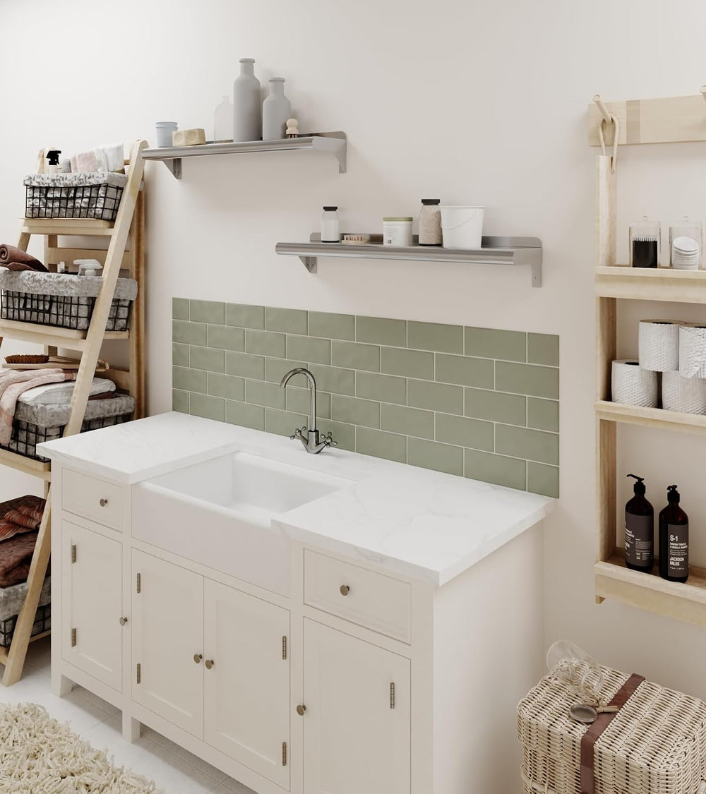 AmGood 6 in. x 30 in. Stainless Steel Wall Shelf with Backsplash - Holds 145 ...