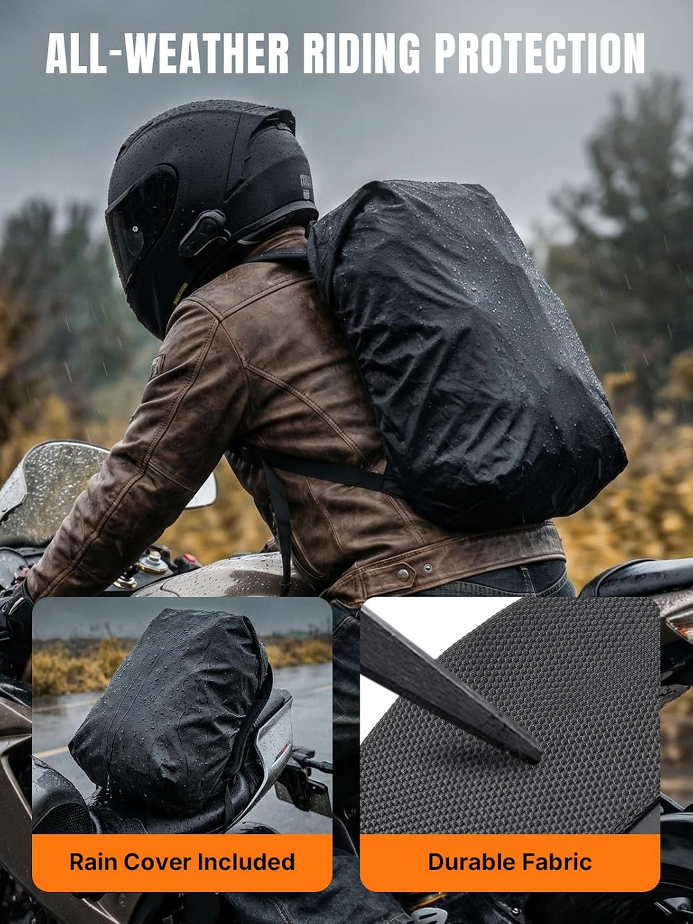 Oumurs Reflective Backpack 1800D Water-resistant Oxford Cloth Backpack Laptop...