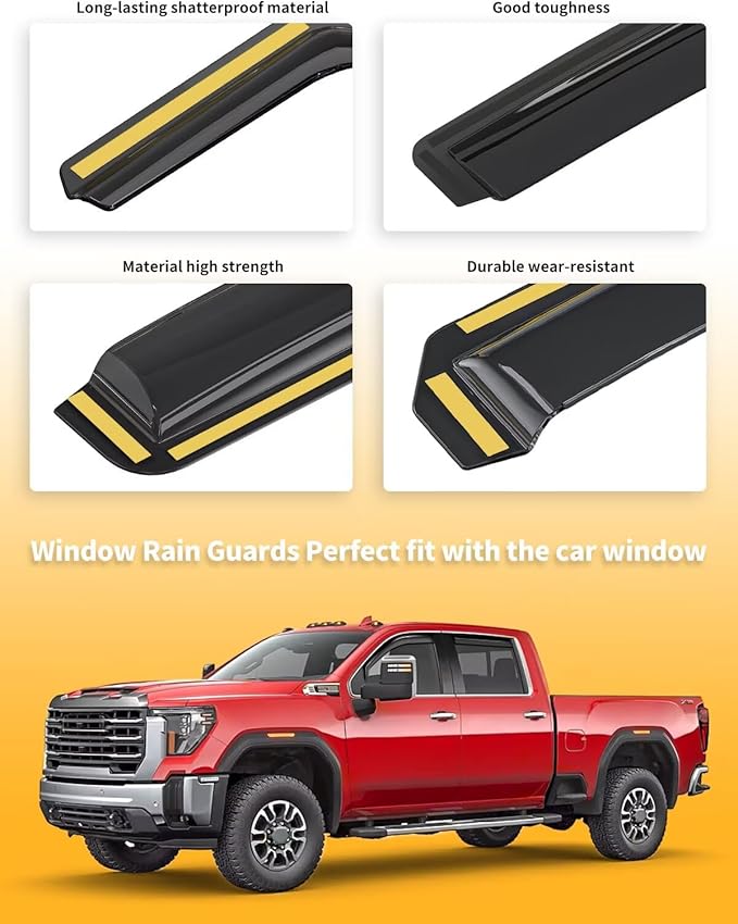 in-Channel Window Rain Guards Fit