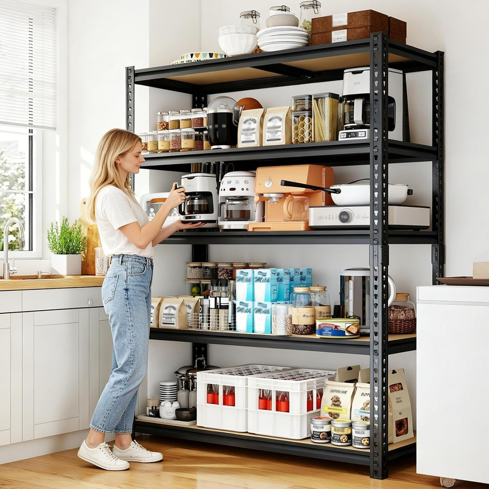 72" H Garage Shelving Heavy Duty, Metal Garage Storage Shelves