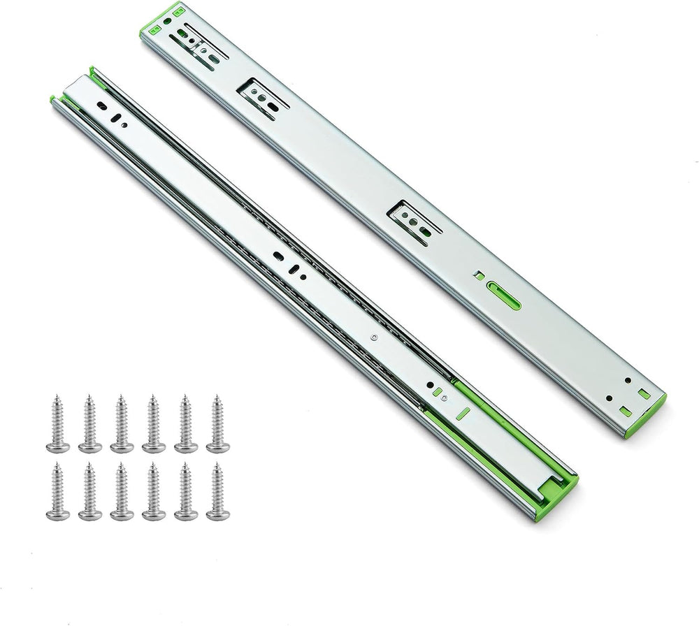 6 Pairs 20 Inch Soft Close Drawer Slides, Heavy Duty Full Extension Ball Bear...