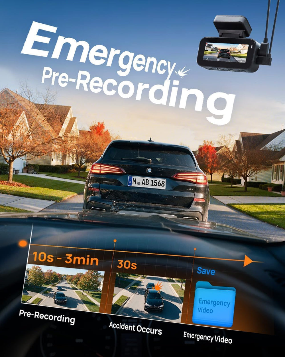 70mai A900 4K+4K Dash Cam Front and Rear, 4G Remote View Dash Camera for Cars...
