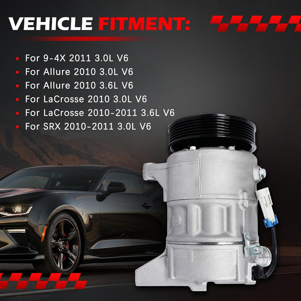 AC Compressor for 9-4X 2011 3.0L, Allure 2010 3.0L 3.6L