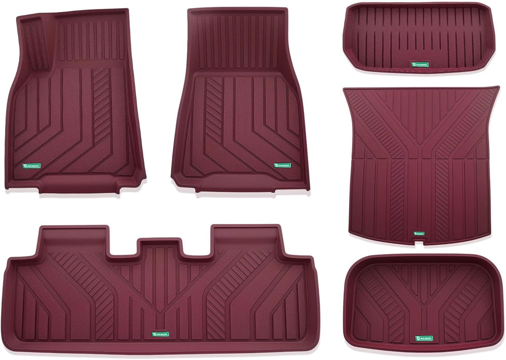 YHTAUTO Custom Fit Red Car Floor Mats