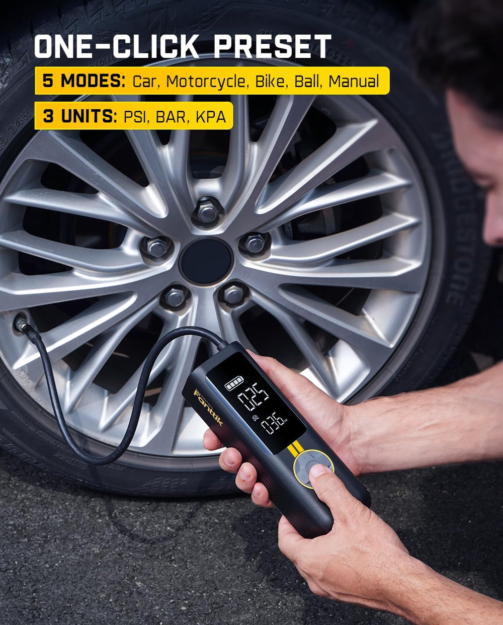 Fanttik X8 APEX Tire Inflator Portable Air Compressor, 1 Min Fast Inflation