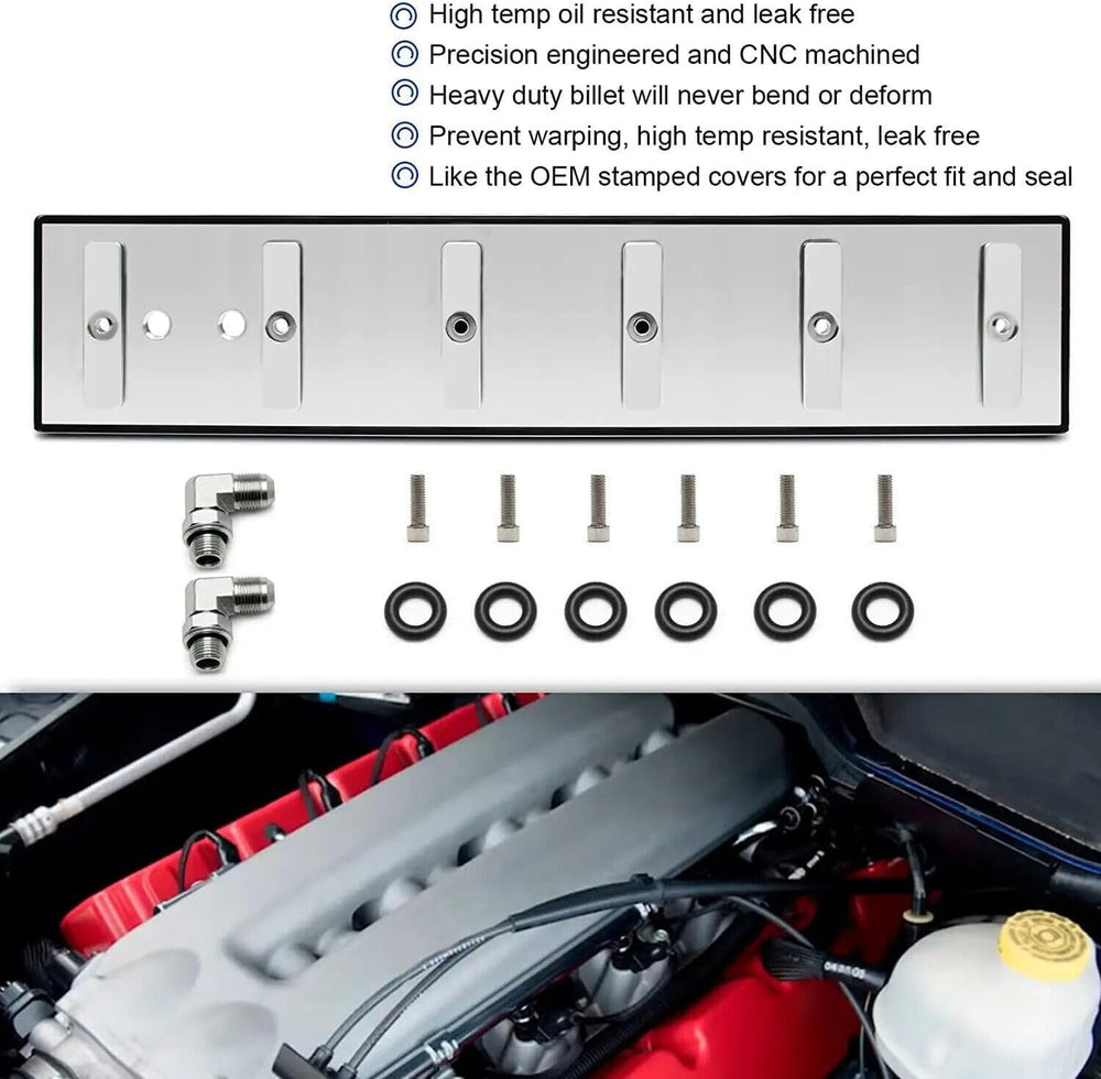 Billet Aluminum Tappet Cover & Fitting Kit Replacement for 1989-2002 Cumm...