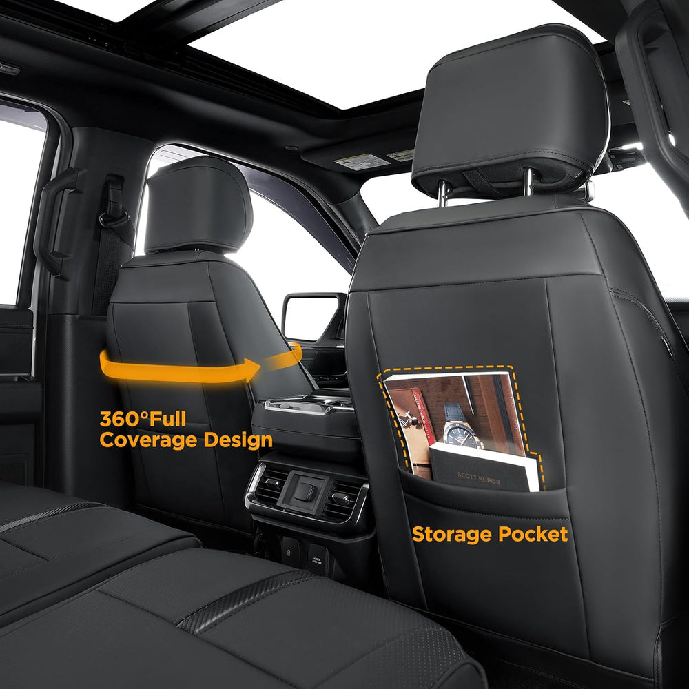 Super Cover® for Ford F150 Seat Covers 2015-2024 2025 2026 Full Set, for F-15...