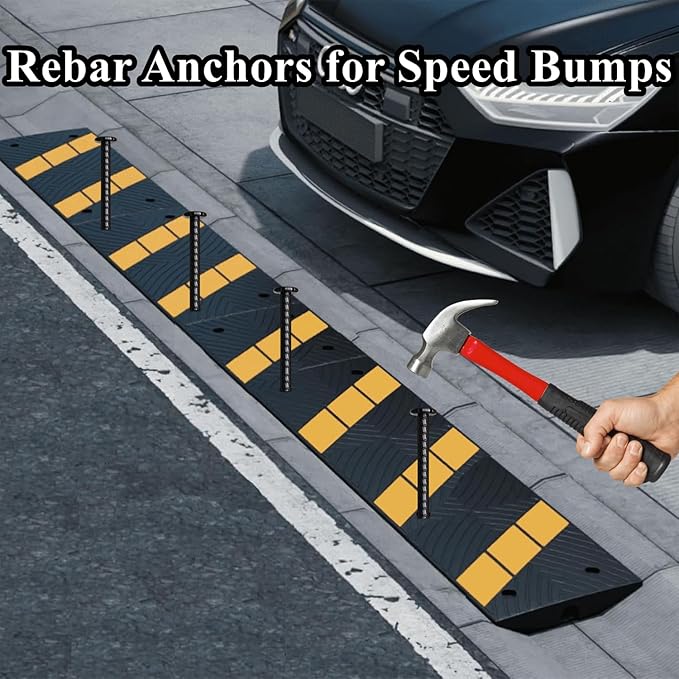 16 Inch Rebar Stakes 10 Pack Heavy Duty Ground Anchors 1/2 Inch Diameter