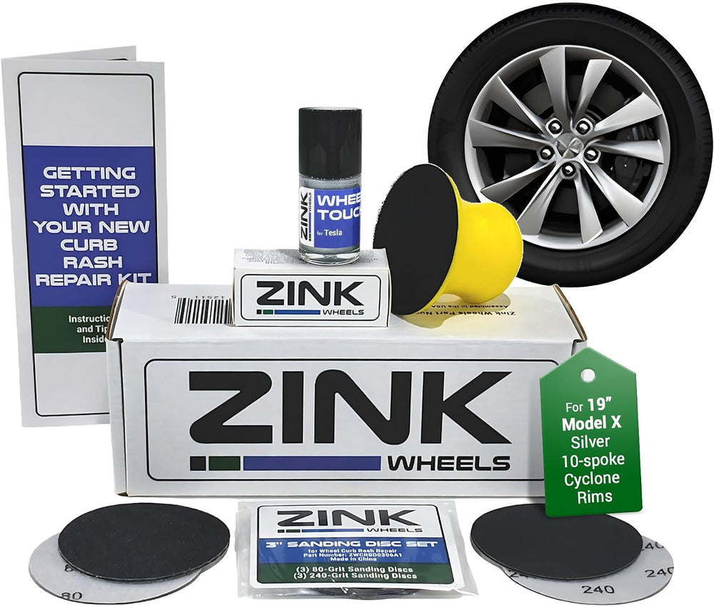 Premium Tesla Wheel Curb Rash Repair Kit