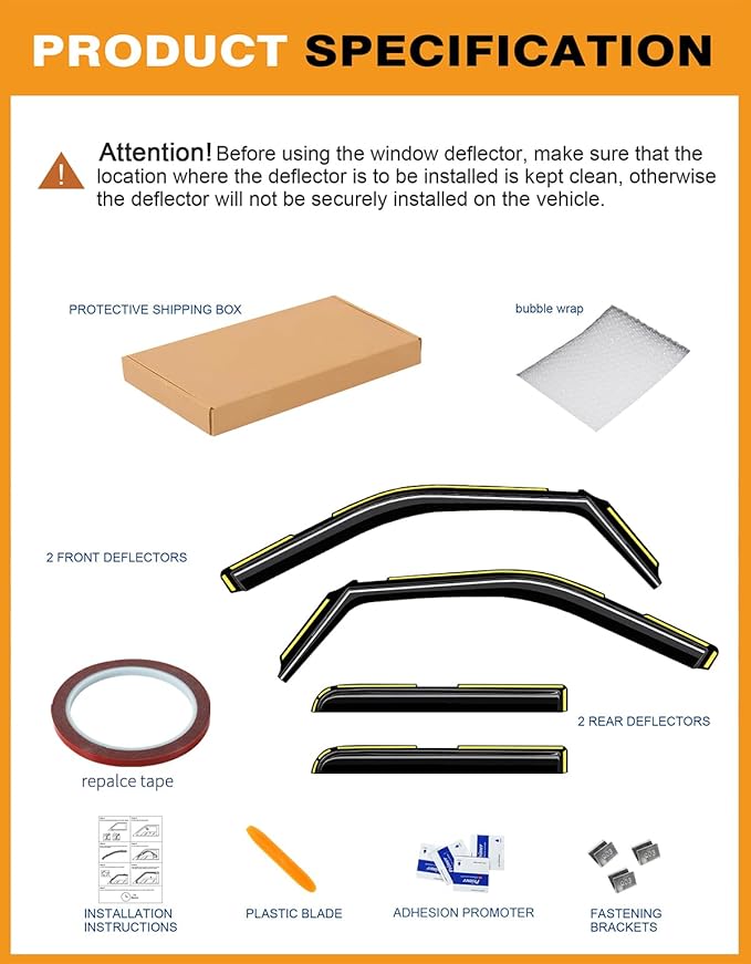 in-Channel Window Rain Guards Fit