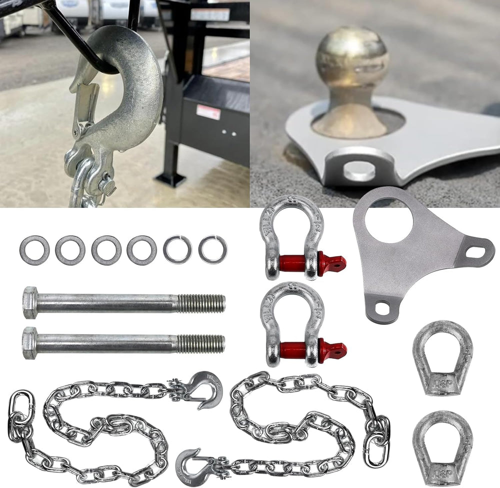 RULLINE Trailer Ultimate Connection Safety Chains Kit - 5th Wheel Ultimate Co...