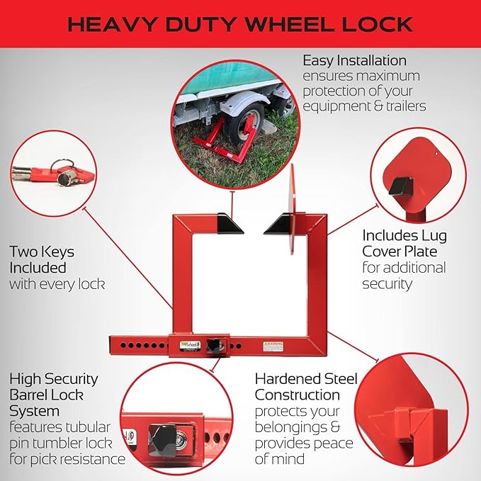 Equipment Lock Heavy Duty Wheel Lock