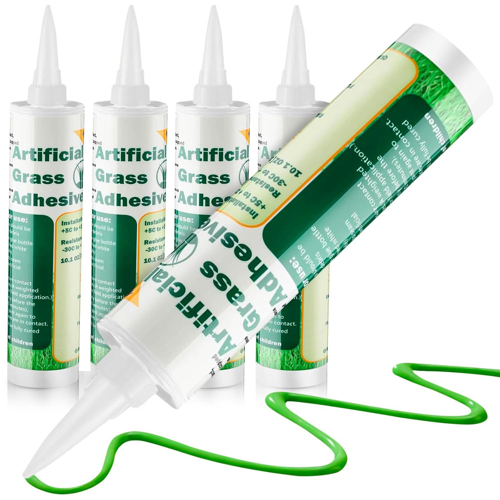 Threlaco 4 Tubes Artificial Grass Turf Glue 10 oz Seam Adhesive Synthetic