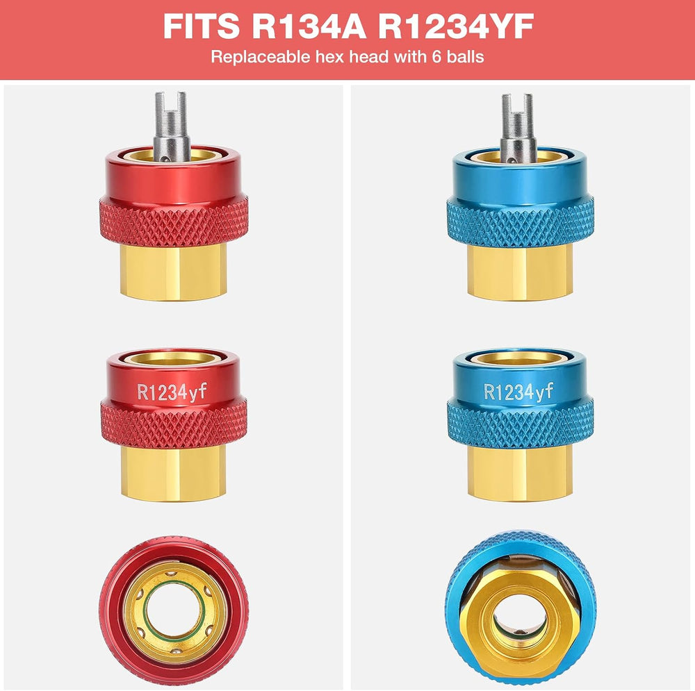 AC Valve Core Removal Tool R134a R1234yf AC Schrader Valve removal Tool Kit