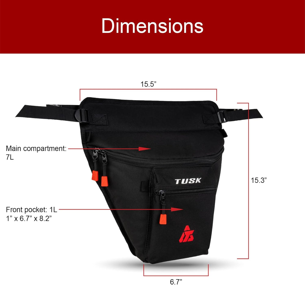 Tusk UTV Cab Pack Black – Off-Road Utility Vehicle Storage Accessory - Compat...