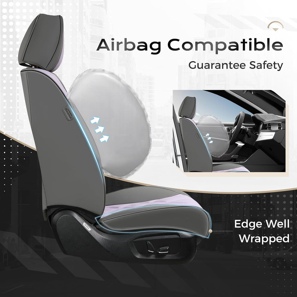 Coverado Car Seat Covers Full Set, Seat Covers for Cars, Front Seat Covers an...