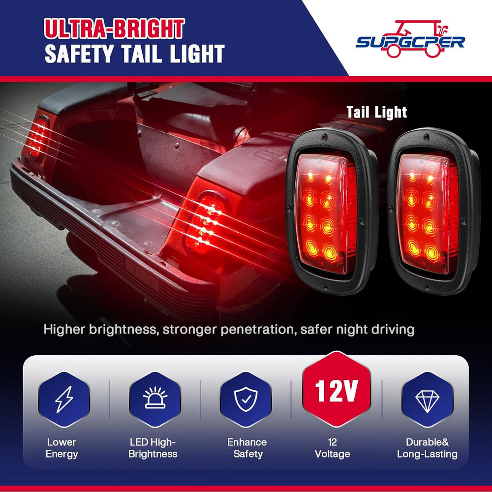 12V Deluxe Club Car DS LED Light Kit, for 1993-UP DS Gas&Electric, Golf C...