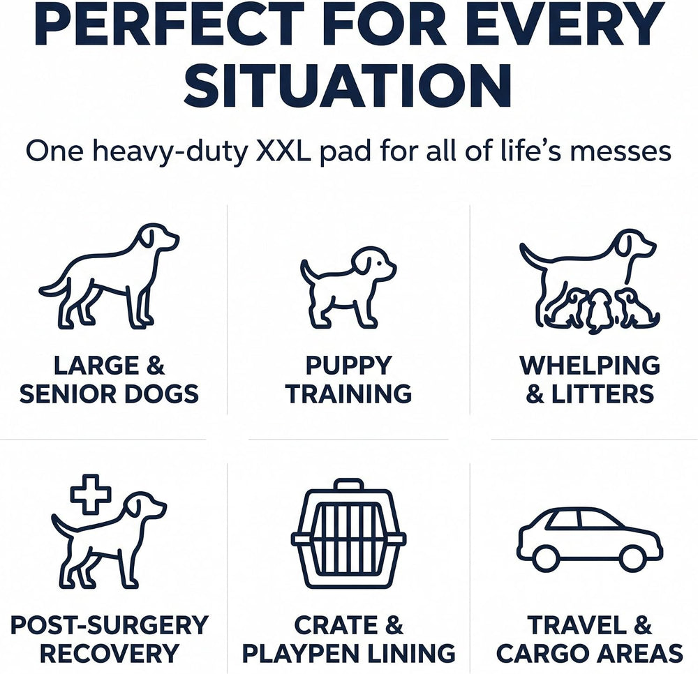 Pee Pads for Dogs Extra Large 37x54 XXXL 50 Count Leak Proof Heavy Duty