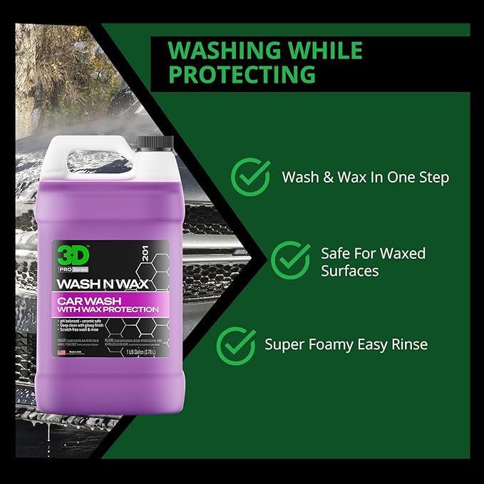 3D Wash N Wax Car Wash Soap