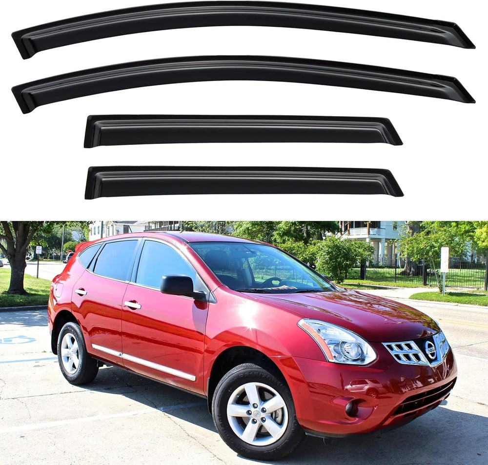 Window Visors Rain Guards for 2009 2010 2011 2012 2013 Nissan Rogue,