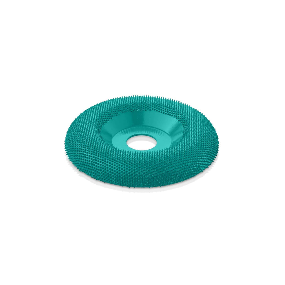 Kutzall 4-1/2" Wood Shaping Dish Wheel for Angle Grinders, Medium