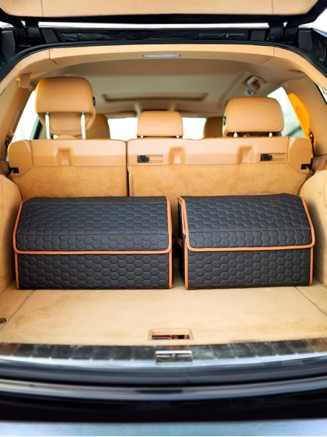 Car Organizers Set SUV Sedan Truck – Foldable Storage Boxes (2pc)
