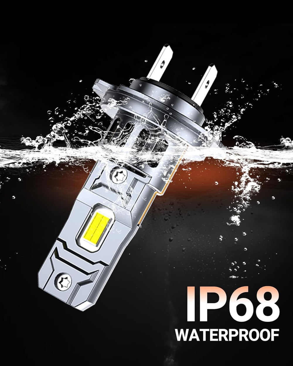 Sealight Η7 Bulbs 50,000LM Brightness With 52W Power, 6500k Eye Protection, Η...