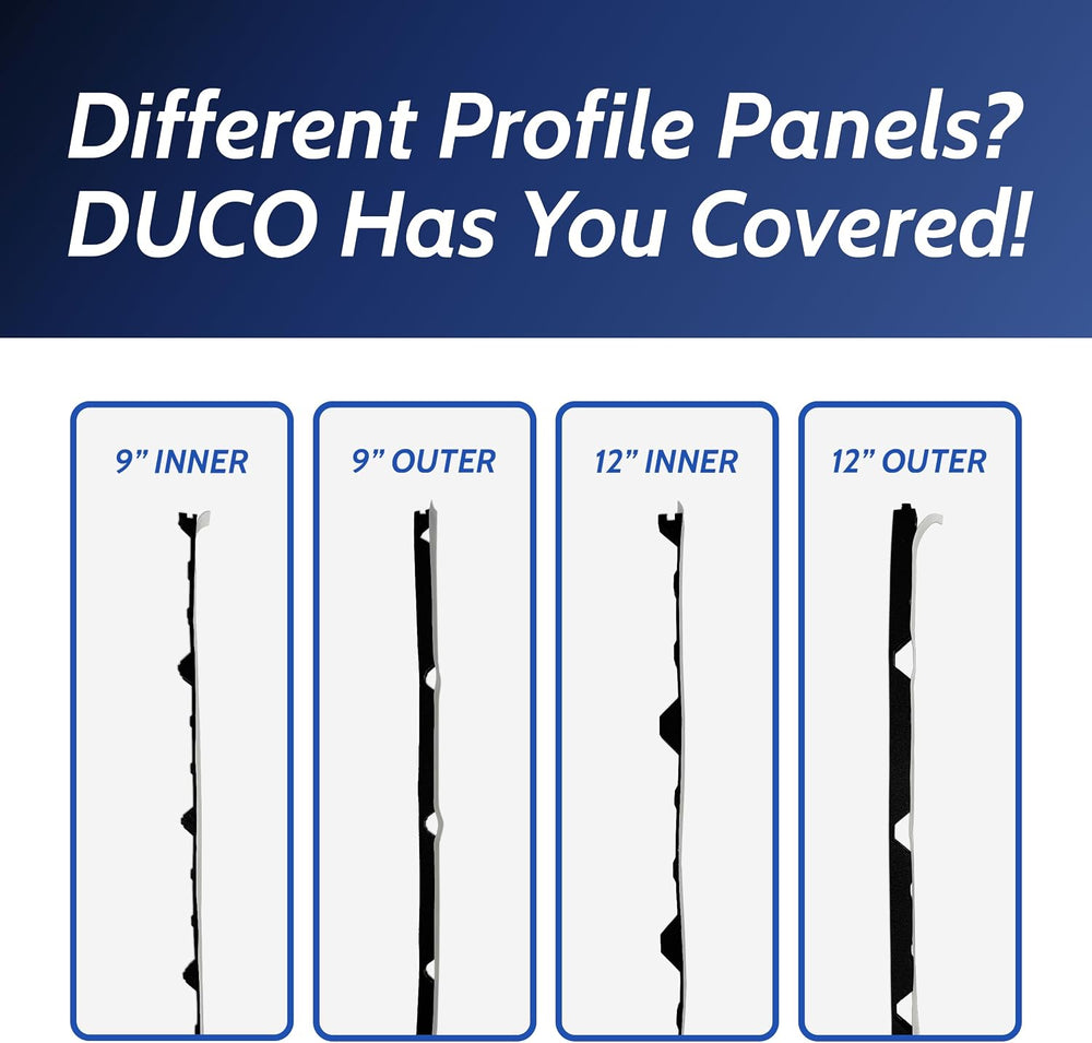 Duco Classic Rib Foam Closure Strips 3ft Long, 9" Rib Spacing - 50 Pack ...