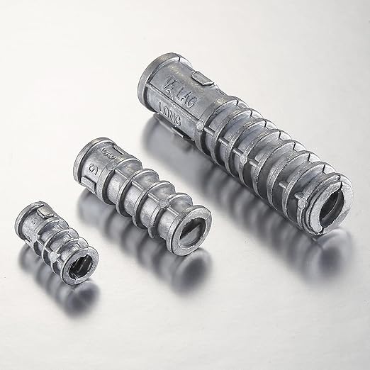 Wensilon 3/8 * 2-1/2 Lag Shield Anchor Long Zinc Alloy Bolts Concrete Anchors...