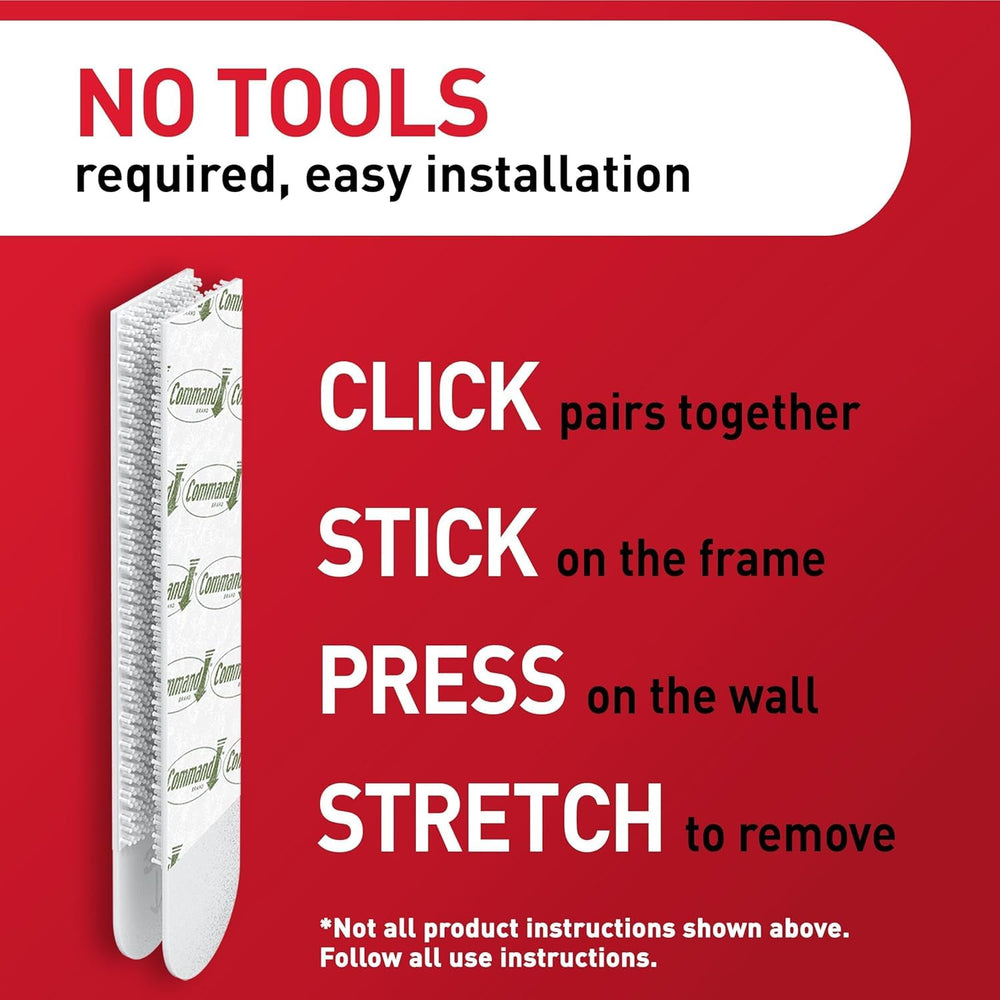 Command 15 lb & 10 lb Large and Medium 28 Pairs Picture Hanging Strips (5...