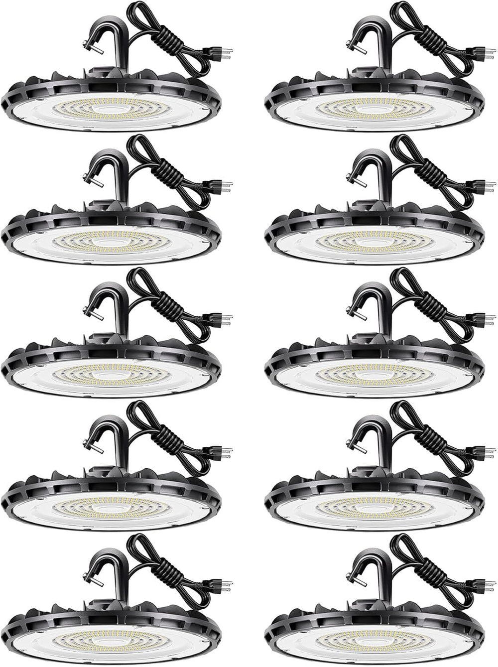 100W UFO LED High Bay Light, Aluminum LED Shop Lights with 13000LM