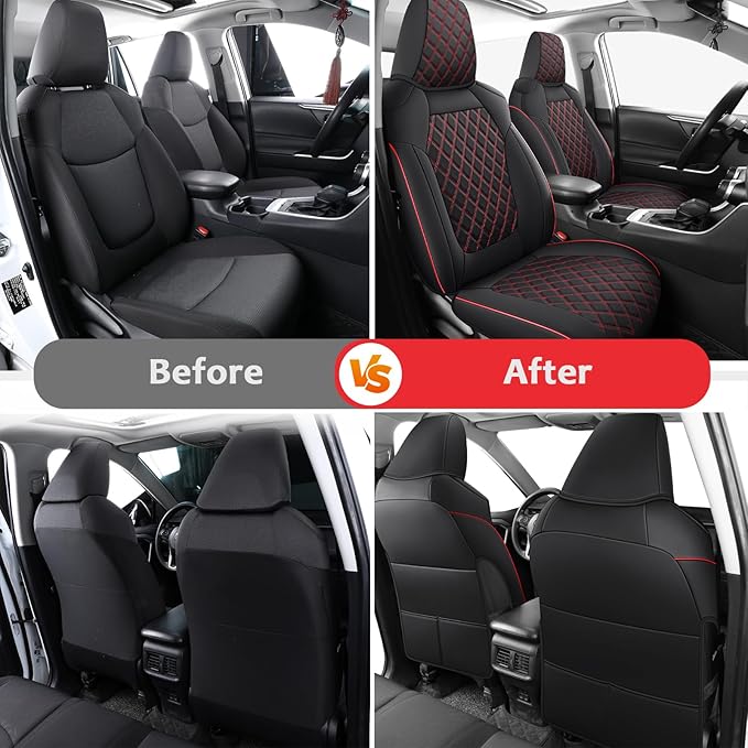MIROZO Seat Covers for Rav4, Non-Hybrid Toyota RAV4 Seat Covers Car Seat Cover