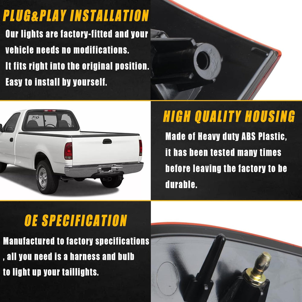 Boine Tail Light Compatible With 1997-2003 Ford F150 1999-2007 F250 F350 F450...
