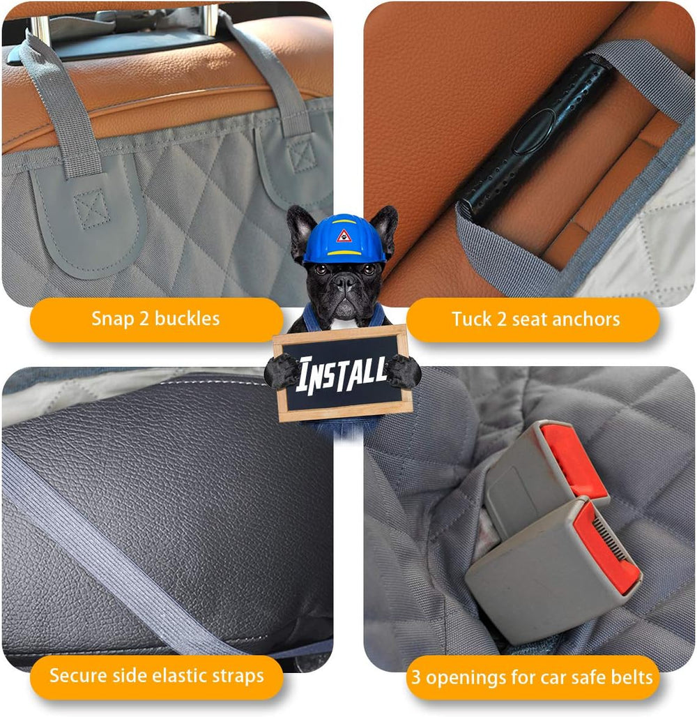 Honest Bench Dog Car Seat Covers with Side Flap,Dog seat Cover for Cars, Truc...