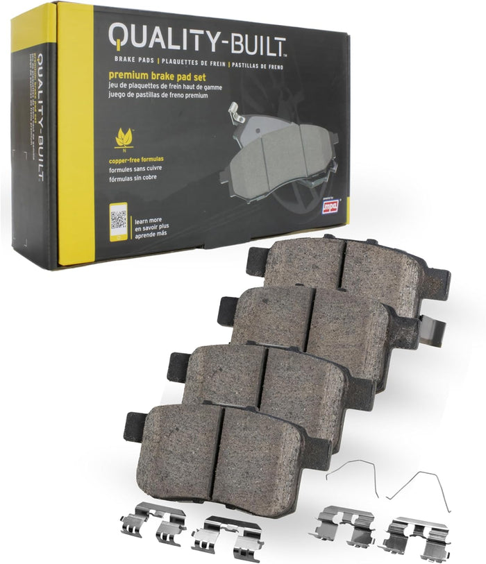 Premium Semi-Metallic Rear Brake Pads Compatible