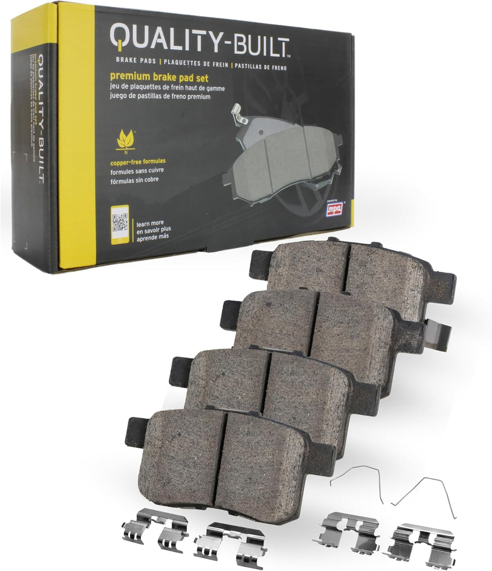 Premium Semi-Metallic Front Brake Pads Compatible