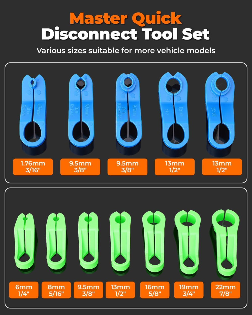 45 Piece Fuel Line Disconnect Tool Set