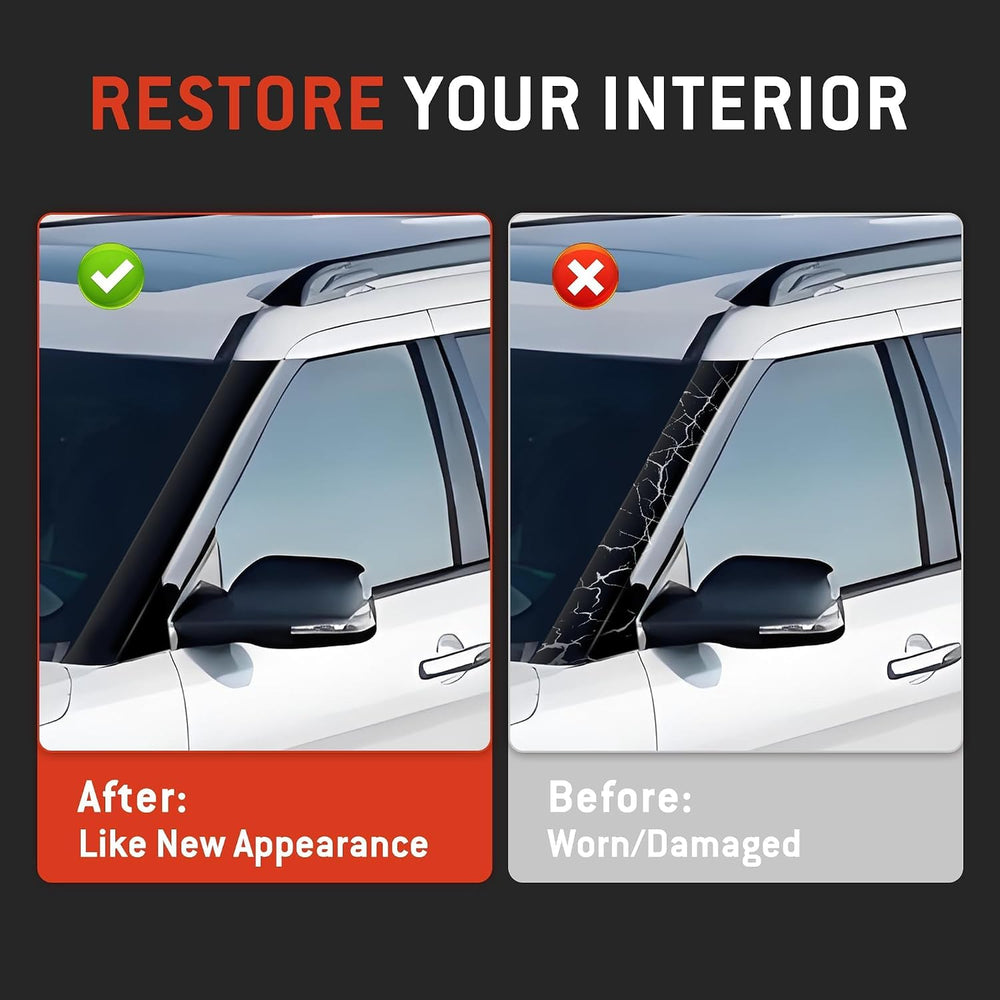 HYR A-Pillar Windshield Trim Molding Set Fit for Ford Explorer 2011-2019, Dri...