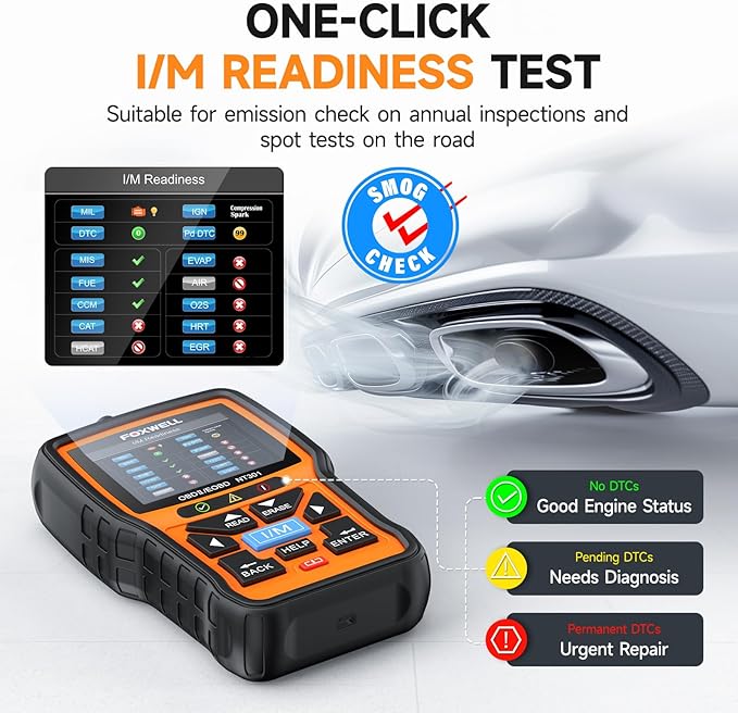 FOXWELL NT301 OBD2 Scanner Graphing Live Data Diagnostic Code Reader