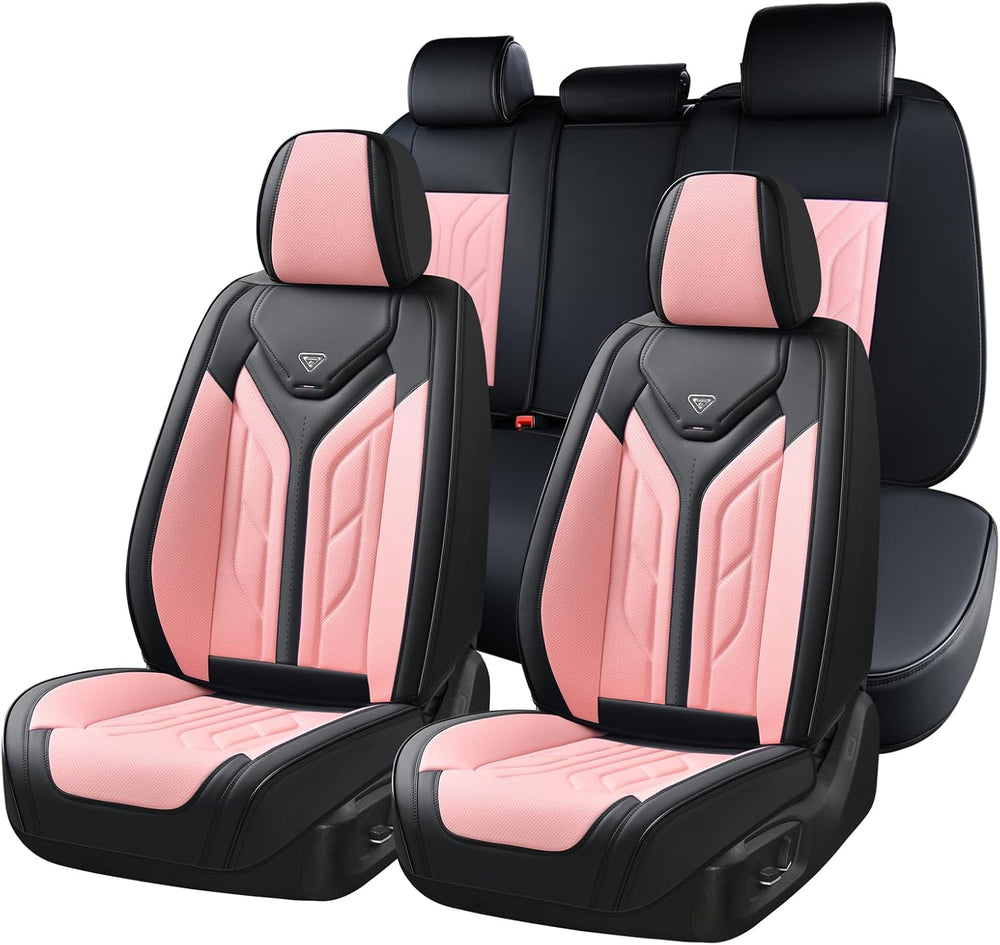 Coverado Car Seat Covers Full Set, Car Seat Protectors Leather Seat Covers fo...
