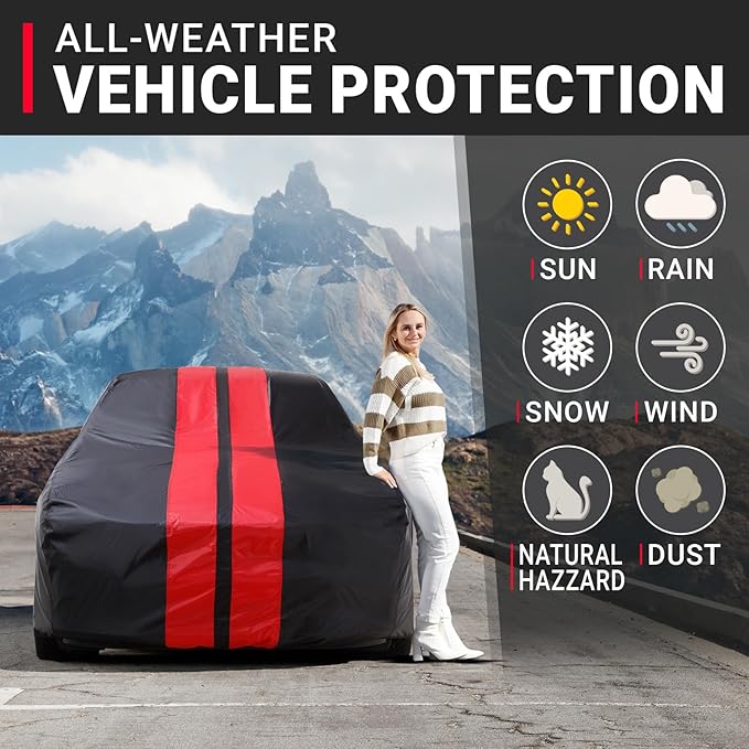 iCarCover Custom Car Cover for Chevy Caprice 2-Door, 4-Door Waterproof All